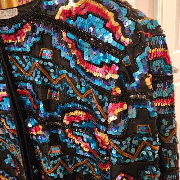 Raiment Fashions Beaded Blazer Jacket - Picture 3 of 8